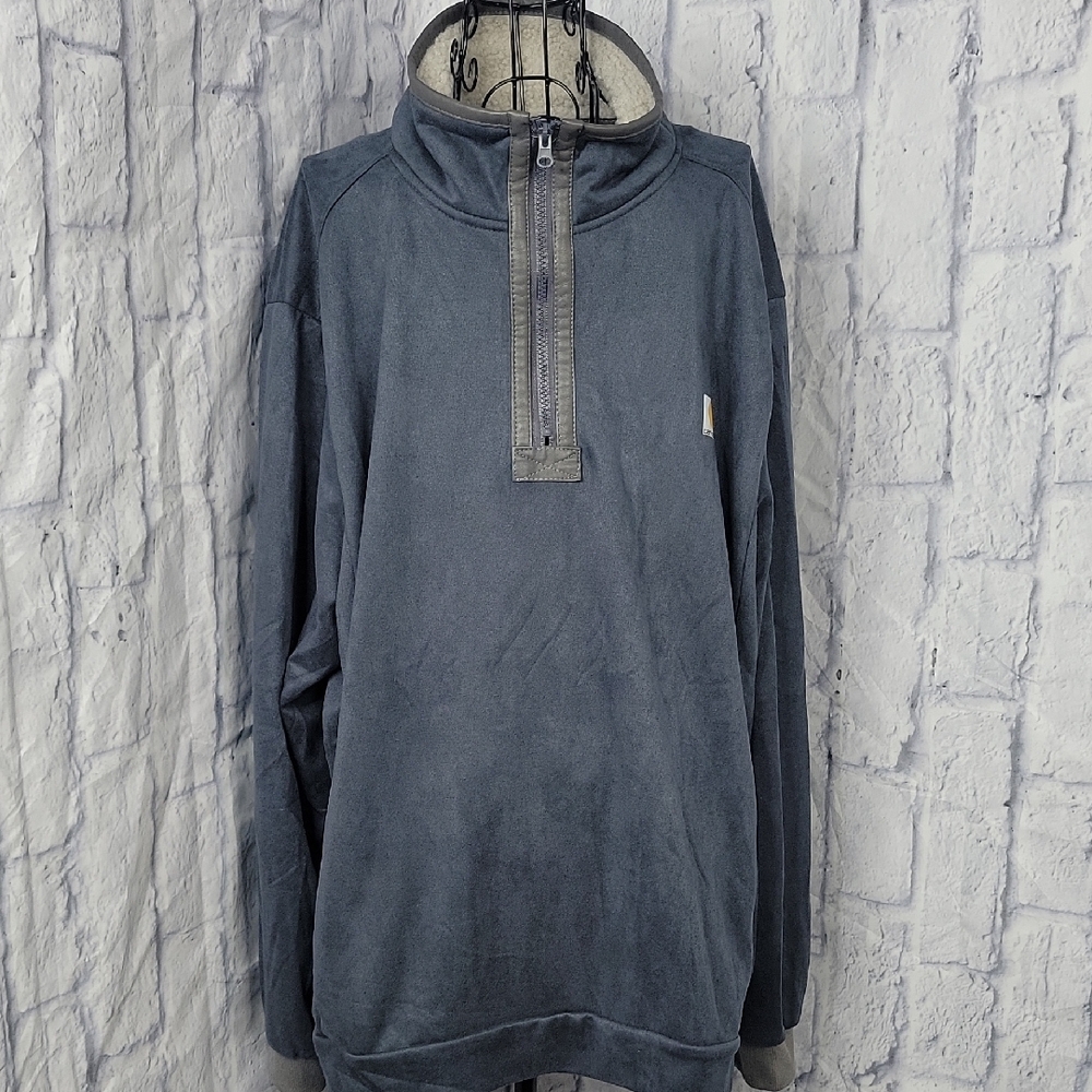 Carhartt Slate Blue‎ Quarter-Zip Sweatshirt